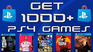 How to get 1000 PS4 games for FREE in 30 seconds [upl. by Adnerak439]