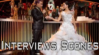 The Hunger Games Catching Fire  Interviews Scene in HD [upl. by Ekusuy]