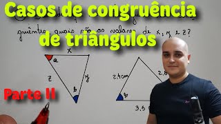 Casos de congruências de triângulos  Parte II [upl. by Luckin808]