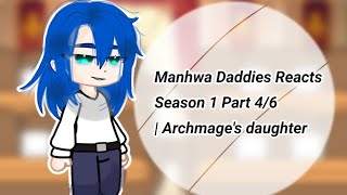 Manhwa Daddies Reacts Season 1 Part 46  Archmages daughter [upl. by Enaelem]