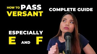 Versant Tips How to Pass the Versant Test Part A to F [upl. by Maggio]