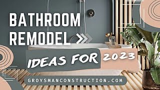 BATHROOM REMODEL IDEAS FOR 2023 [upl. by Cirtemed]