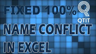 Fixed Name Conflict In Excel  quotName already exists on destination sheetquot [upl. by Ynnattirb396]