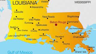 map of Louisiana [upl. by Phillip]