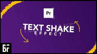 Text Shake Animation  Premiere Pro Tutorial [upl. by Blondy]