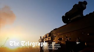 Soldiers bodycam captures intense combat near Bakhmut  Ukraine war [upl. by Aiksas]