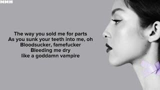 Olivia Rodrigo  vampire Lyrics [upl. by Aysab]