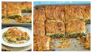 The Best Greek Spanakopita Updated Video [upl. by Nyledaj]