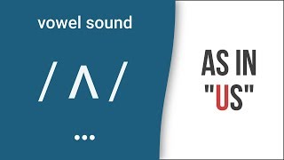 Vowel Sound  ʌ  as in quotusquot American English Pronunciation [upl. by Oicaro709]