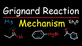 Grignard Reagent Synthesis Reaction Mechanism  Organic Chemistry [upl. by Akiram]