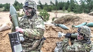 Army Troops Fire Mortars During Combined Arms Live Fire Exercise [upl. by Kirbee]