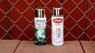 Krylon vs Rustoleum Mirror Spray Paint Comparison [upl. by Enortna]