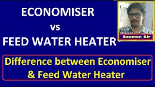 Economiser vs Feed Water Heater  Difference Between Economise and Feed Water Heater [upl. by Tengler]