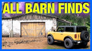 Forza Horizon 5  ALL BARN FINDS  LOCATIONS [upl. by Rufe54]