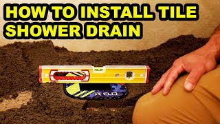 FLO FX SHOWER DRAIN ON ACTUAL JOB  TUTORIAL [upl. by Marnia280]