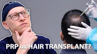 PRP vs Hair Transplant  Dr Gary Linkov [upl. by Neiv]