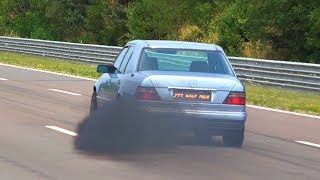 Mercedes 300D Turbo Diesel W124 Acceleration [upl. by Torey]