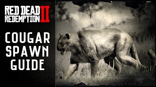 RDR2  Cougar Location  Master Hunter 6 Red Dead Redemption 2 [upl. by Su]