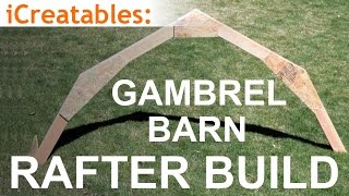 Gambrel Barn Rafter Build  Learn How To Build a Barn Roof [upl. by Ahter]