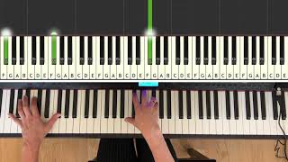 Sonata Księżycowa  Beethoven  jak grać na pianinie  tutorial na pianino bardzo powoli NUTY [upl. by Gotthelf]