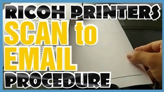 RICOH PRINTERS SCAN TO EMAIL PROCEDURE  DTechTV [upl. by Imoian]