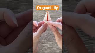 Easy Origami Flower Lily [upl. by Oyek]