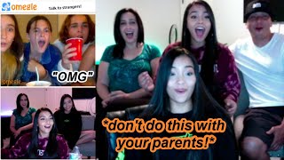 Going On Omegle At 3AM With Our Parents  MontoyaTwinz [upl. by Fiden]