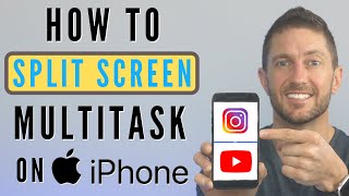 How to do iPhone Split Screen  Multitask with Two Apps On at Once FREE amp NO JAILBREAK [upl. by Lezirg]