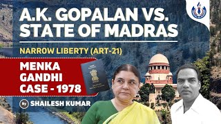 A K Gopalan Vs State of Madras Article 21 Case [upl. by Lime]