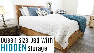 Building A Queen Size Storage Bed [upl. by Aisena]