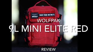 WOLFPAK 9L Mini Elite Red Backpack “REVIEW” [upl. by Lananna100]