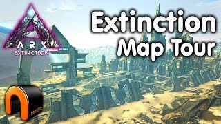 ARK EXTINCTION Full Map Tour [upl. by Cuthbert]