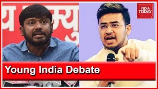 Kanhaiya Kumar Vs Tejasvi Surya  What Does Young India Want Nationalism Or Jobs [upl. by Wren]