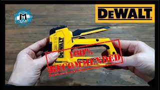 Como se usa la engrapadora clavadora manual  DEWALT 5in1 Multitacker [upl. by Iveksarap261]