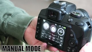 How to use manual mode on a Nikon D3400 [upl. by Ahtaela93]