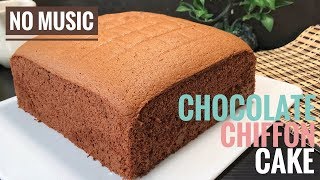 Chocolate Chiffon Cake Recipes  Cooking ASMR [upl. by Rebmyt]