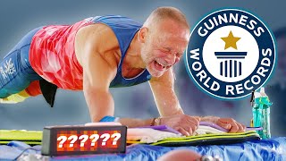 Longest Plank EVER  Guinness World Records [upl. by Noerb]