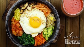 Dolsot Bibimbap Korean Stone Pot Bibimbap [upl. by Torin]