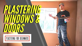 Plaster Window Walls amp Plastering Around Door Frames TIPS amp TRICKS [upl. by Bannon]