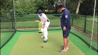 Cricket Coaching How To Play The On Drive [upl. by Akemrehs]