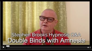 Ericksonian Hypnosis Training  Double Binds with Amnesia [upl. by Mareah]