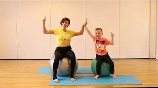 Ball and Fun  Kids Pilates with Equitness [upl. by Dulcea]