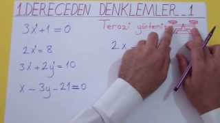 1 DERECEDEN DENKLEMLER 1  Şenol Hoca [upl. by Nana]