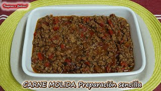 CARNE MOLIDA preparación económica sencilla y deliciosa [upl. by Eniamor]