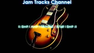 Smooth Jazz Guitar Backing Track Em [upl. by Elatan]