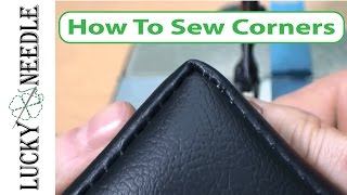 How To Sew Square Corners  90 Degree Corners  Upholstery Basics [upl. by Wahl688]