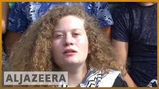 🇵🇸 Palestinian teen activist Ahed Tamimi freed from jail  Al Jazeera English [upl. by Ramak]