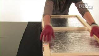 How To Make A Rockwool Sound Absorber  Acoustic Panels  Part 3 Fabric [upl. by Nostets]