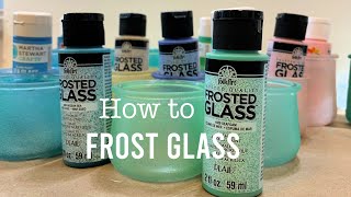 Frost Glass or Wine Glasses for Painting [upl. by Endo]