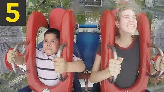 5 Funny Slingshot Ride Moments [upl. by Wamsley]